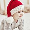 Red Santa Claus Hat Windproof Warm Woven Knit Hat Festive Parent Child Hat  Christmas Party