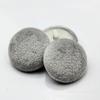 Velvet Fabric Covered Buttons 10 Pack, 36L 23.0mm Round Gray Buttons for Sewing and Crafts