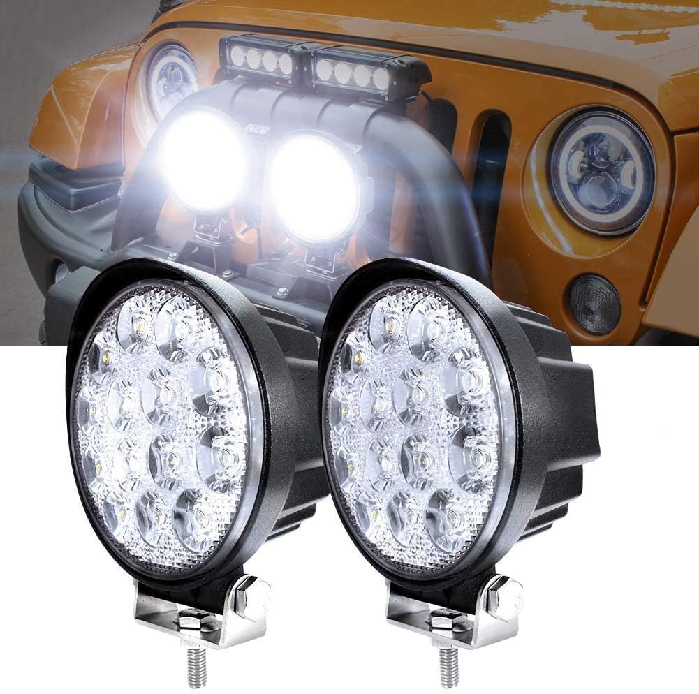 

Светодиодный рабочий свет, 42 Вт, Маленький, Светодиодный рабочий свет, Белый, Тип с широким углом, Противотуманный 42W белый