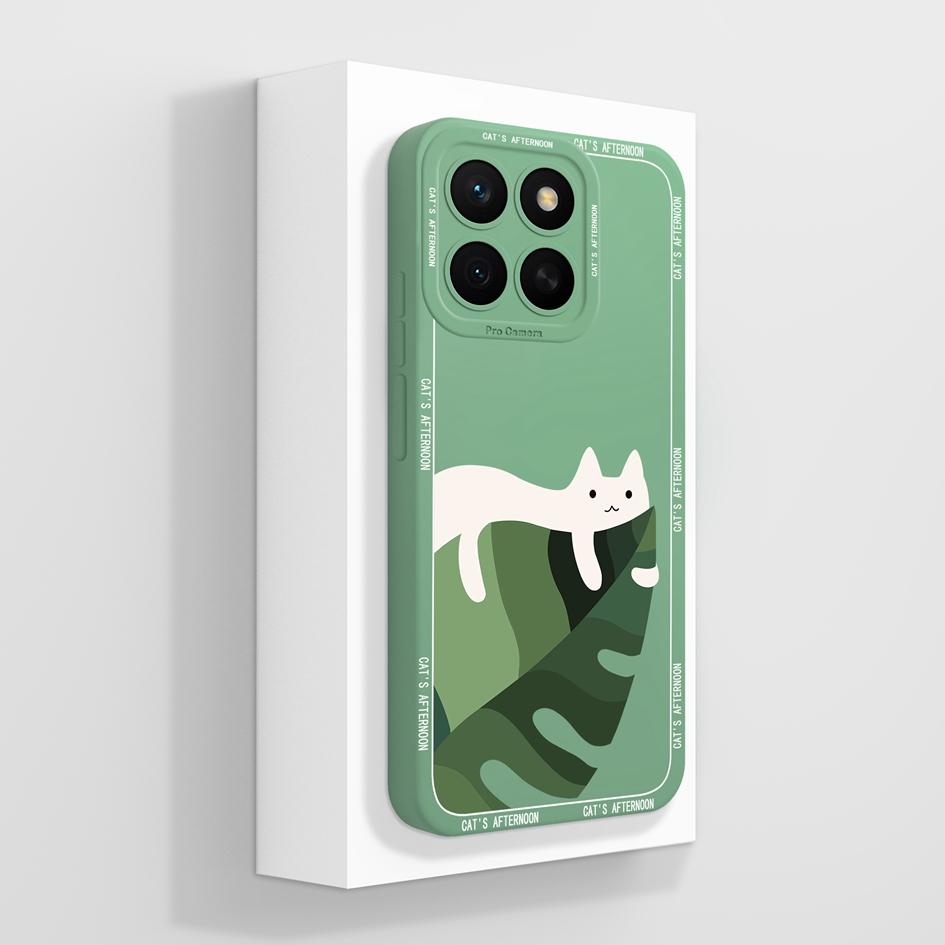 For Huawei Honor X8c 7S 10i 20 20e 30 30S 50 50SE 60SE 70 Lite Pro Plus Phone Case Cute Kitten Soft Silicone Camera Protection Covers For Huawei Shell