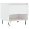  Coffee Table, White Gloss, 50x46x50 Cm