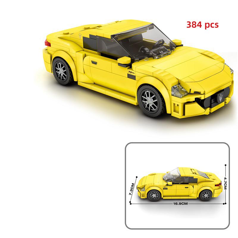 City Technical Car Speed  Racing Car Building Blocks Sports Police Car Pick Up MOC Creative Vehicle Toys