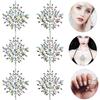 50 Conjuntos de Joias Corporais com Strass Autocolantes Cristal Tatuagem de Fantasia Cristal para Mamilo