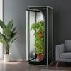 Indoor Grow Zelt, 60 x 60 x 180 cm, 600D Hochreflektierendes Mylar, Indoor Pflanzenzelt mit Beobachtungsfenster, Bodenschale & Reißverschluss, Robuste Zucht