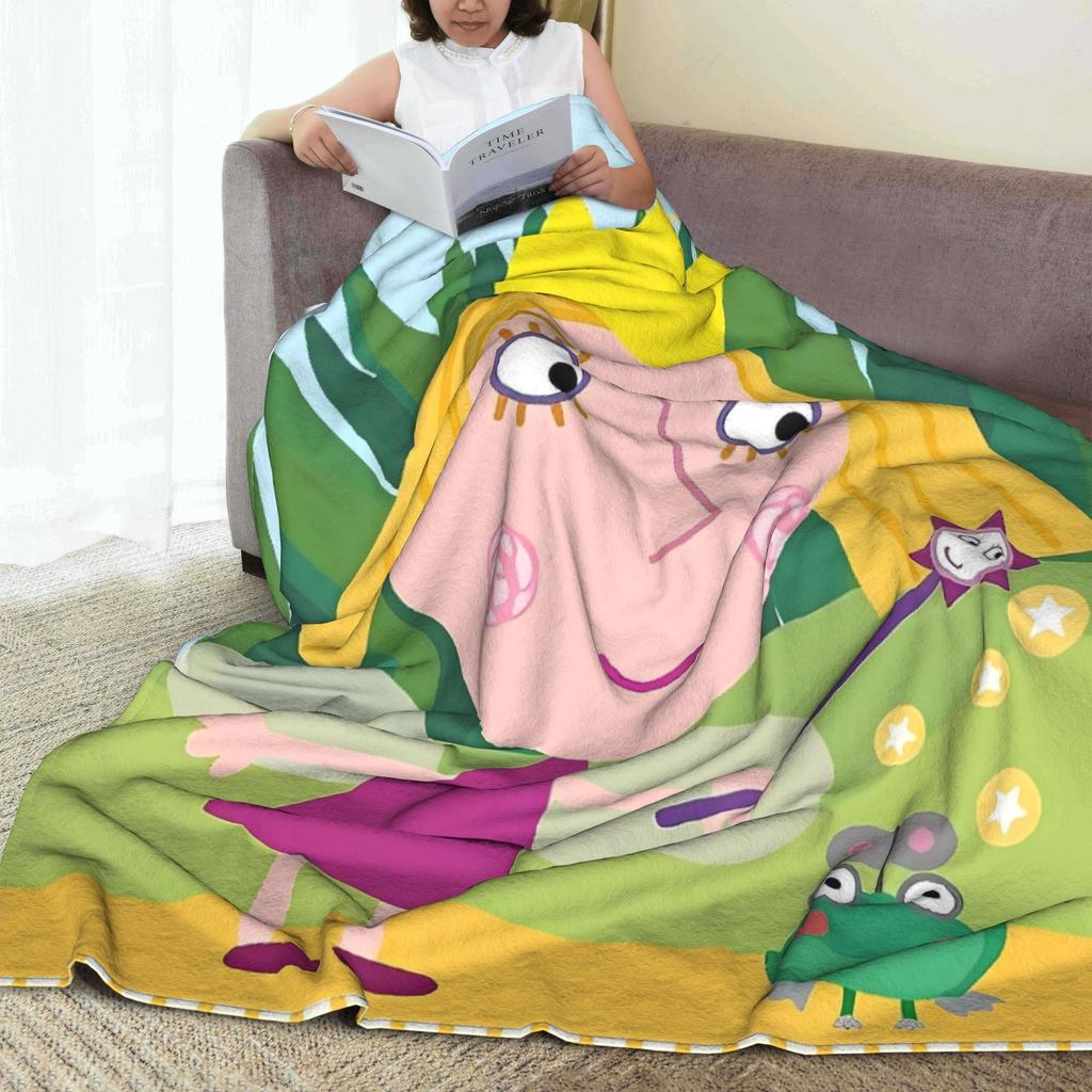Couverture B-Ben Et H-Holly Monde Rêveur Lancer de Lit Décoratif en Flanelle Pour Canapé Lit Couvre-lit Chaud de Qualité Cadeau d'Anniversaire