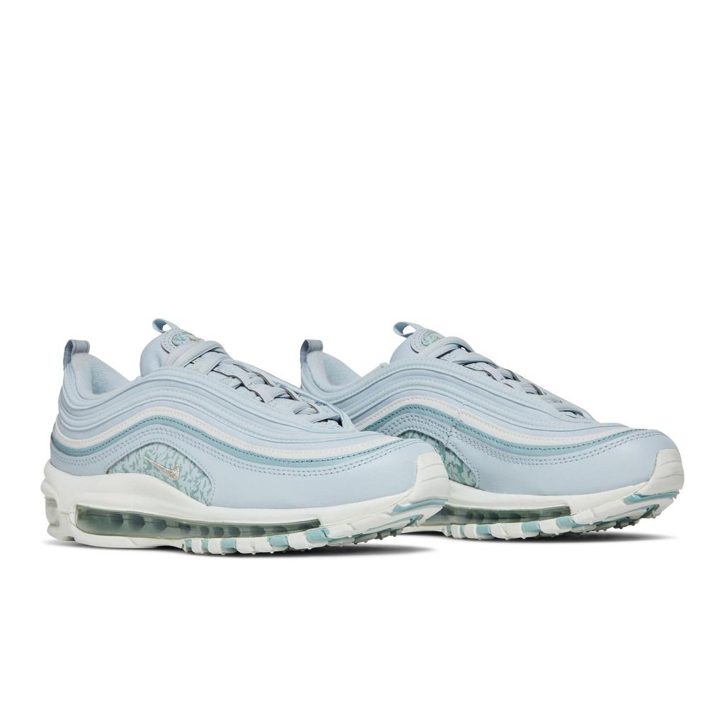 Nike Damskie Air Max 97 'Niebieski Kamuflaż' (rozmiary damskie) Buty do biegania Aura / Ocean Cube / Summit White / Metallic Silver DJ5434 400