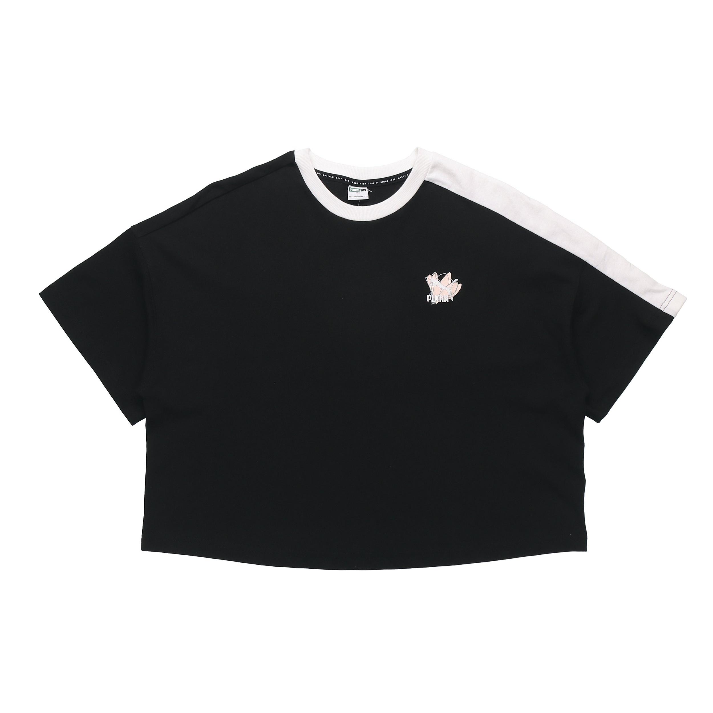 (WMNS) PUMA Printing Round-neck Black Women s 532258-01 M