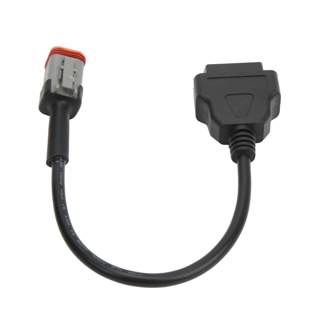 Motorcycle OBD2 6 Pin Diagnostic Adapter Convenient Cable Fuel Efficient for Safe Riding