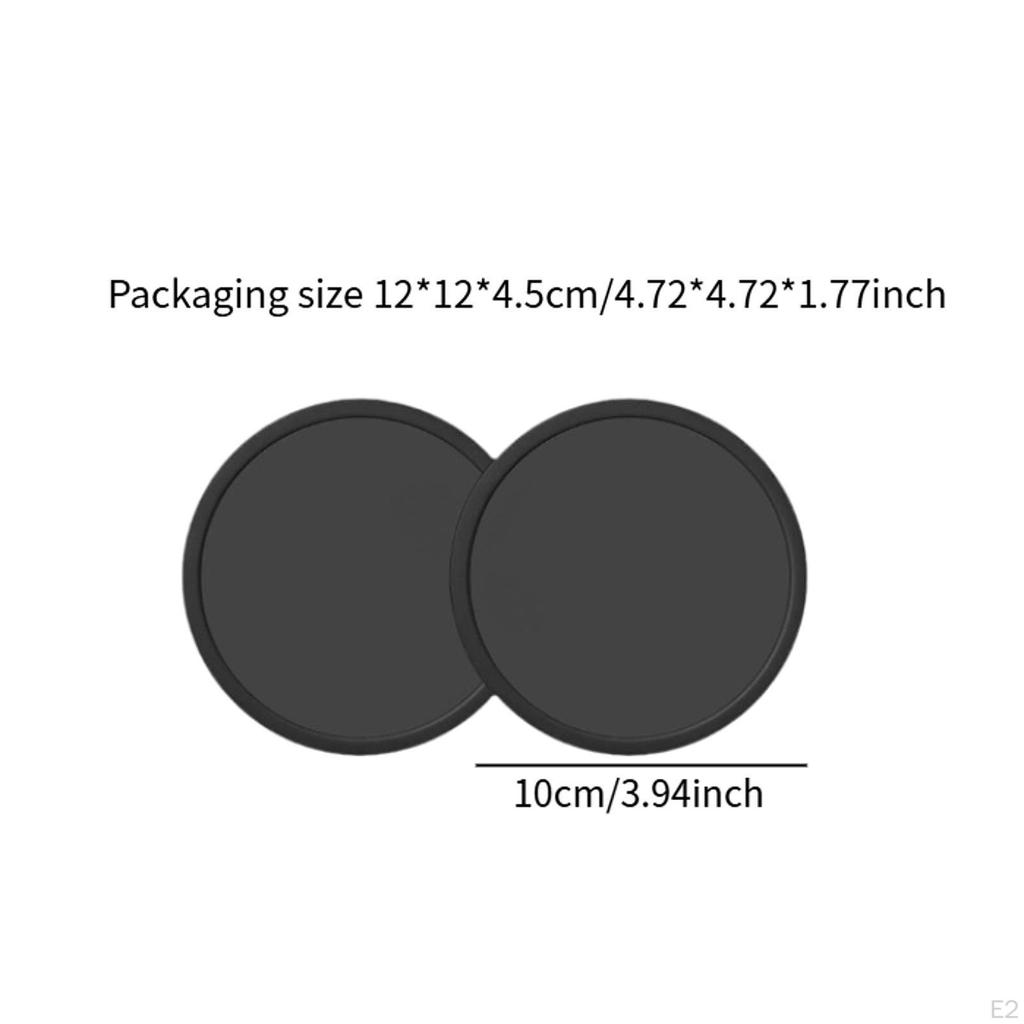 12Pcs Drink Coasters Placemat Gift Non Stick with Holder Silicone Set Cup Mat for