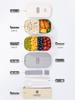 Microwaveable Japanese Double-Layer Bento Box - Portable, Sealed & Divided for Office Workers