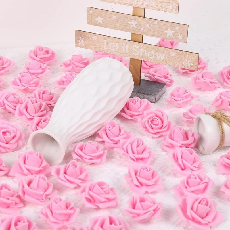 10/20Pcs Artificial Bulk Rose Flower PE Fake Flower for Home Room Dceor Party Halloween Mother's Day Christmas Wedding Decoratio