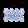 Easter Egg Shape Silicone Key Pendant Model Resin Casting DIY Crafts Handcraft