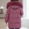 Real Fur Collar Middle-aged Women's Winter Down Coats Hooded Plus Size XL-6XL Thick Warm White Duck Down Jackets for Women Clothes