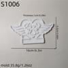 Gypsum Candlestick Silicone Mold Candle Base Mould Heart Angel Wing Candle Holder Mold Home Desktop Decorations Mould