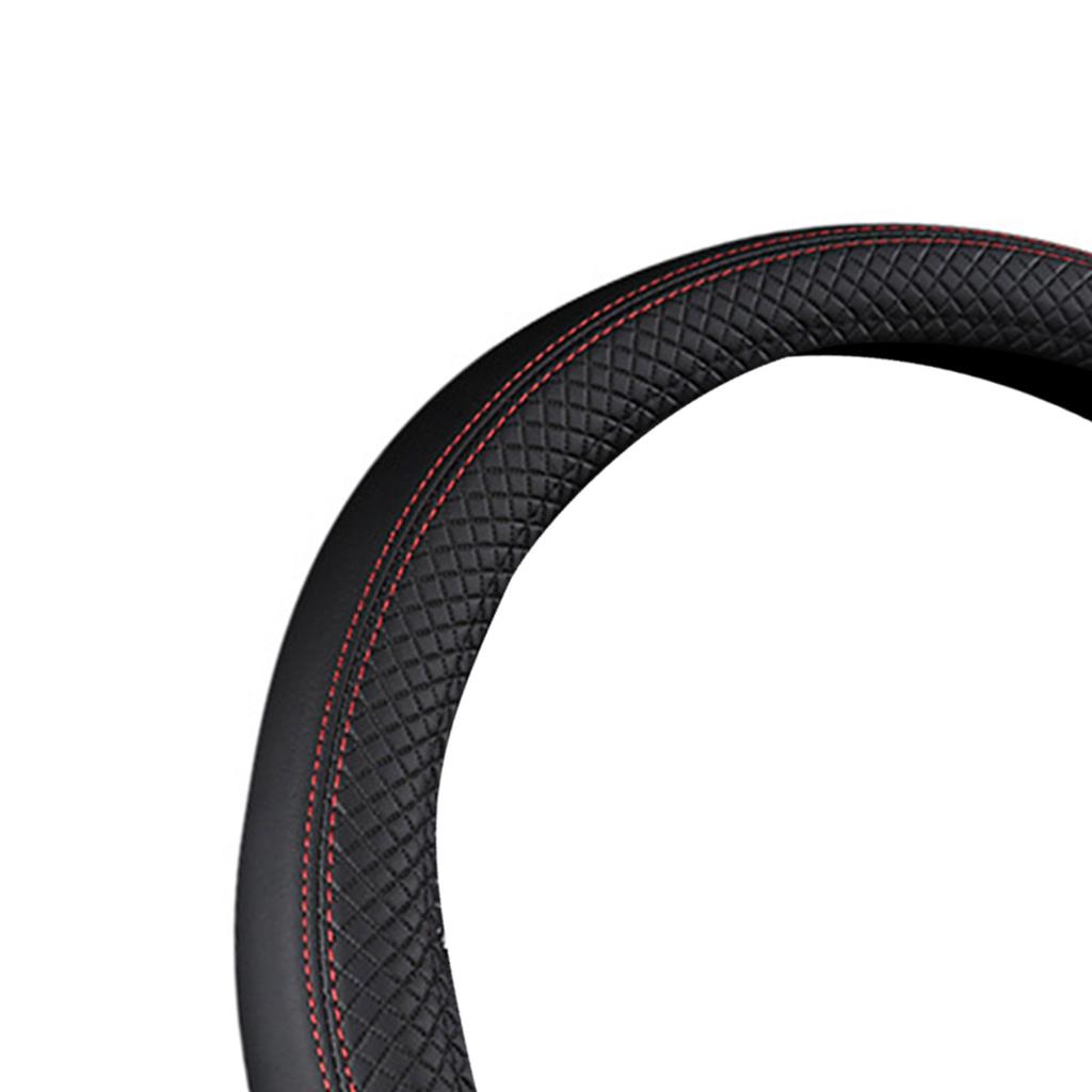 Pokrowiec na kierownicę samochodową Wytłaczany Antypoślizgowy Sztuczna skóra Ochraniacz na kierownicę samochodową dla