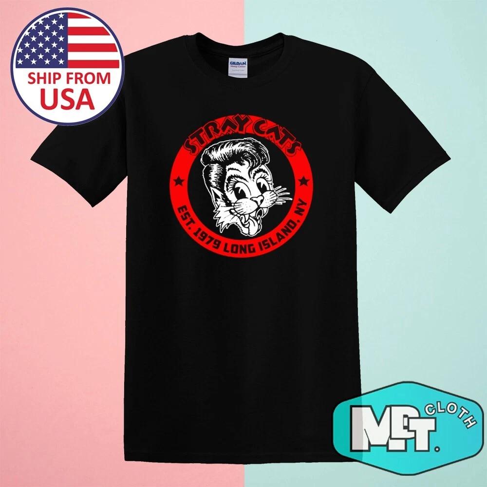 

Stray Cats Est. 1979 Men s Black Size S-5XL 2XL