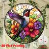 2D Flat Acrylic Colorful Hummingbird Ornamen, Nurseries, Vintage Home Decor Wall for Bar Kitchen,Home Decor for Living Room or Office