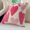 Thickened Chenille Embroidered Throw Pillowcase Cojines Heart-Shaped Valentine's Day Sofa Cushion Cover Headboard Pillow Covers