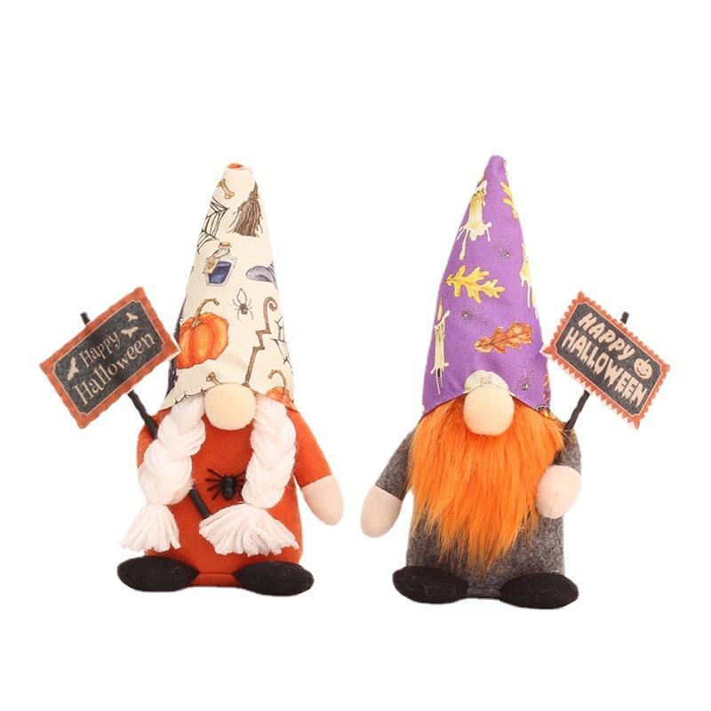 Halloween decorations Standing Faceless Doll Dwarf Rudolph Goblin Doll Ghost Festival atmosphere decoration