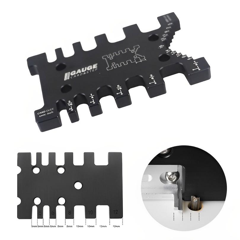 Aluminum Alloy Woodworking Height & Tenon Marking Gauge, Precision Measuring Tool for Table Saw and Milling Machine Processing