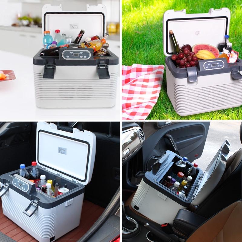 68W 19L Car Refrigerator Freeze Heating Fridge Compressor for Car Home Picnic Refrigeration Heating -5~65 Degrees