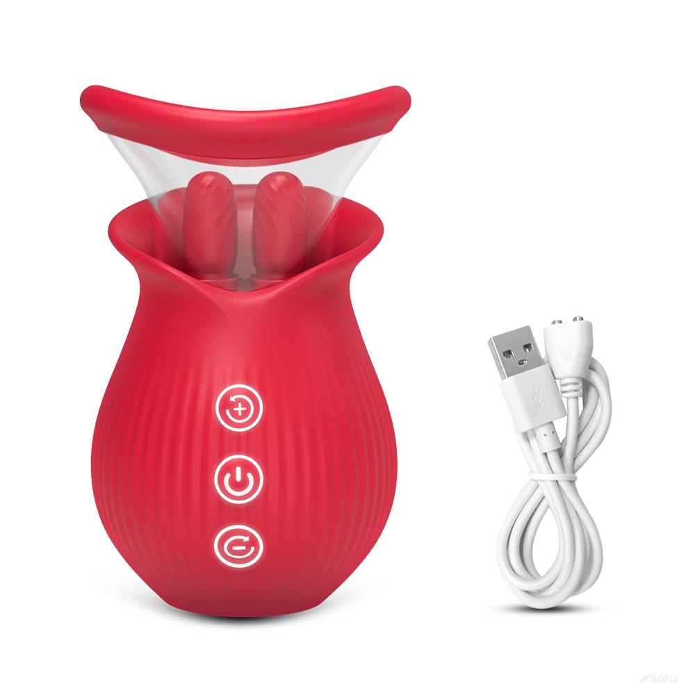 Powerful Vibrator Toy for Women Licking Sucking Vacuum Stimulator Oral Nipple Clit Sucker Sex Toys Goods for Female Adults