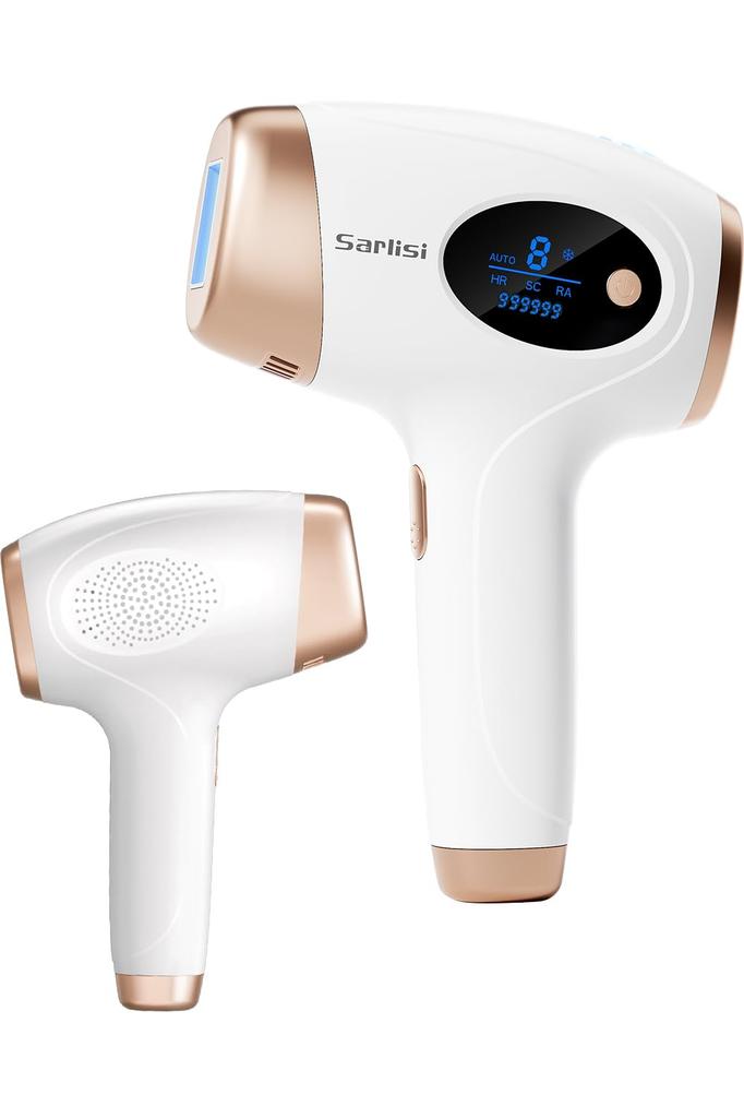 Sarlisi Painless Hair Removal Device New Automatic IPL Light Million 9 Full Body VIO Home IPL Light Epilation Beard and Body Hair Removal Device for