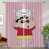 Crayon Shin-chans Blackout Curtains for Camera Living Room Curtain Tulle for Bedroom Partition Home Interior Curtains 2 Pieces