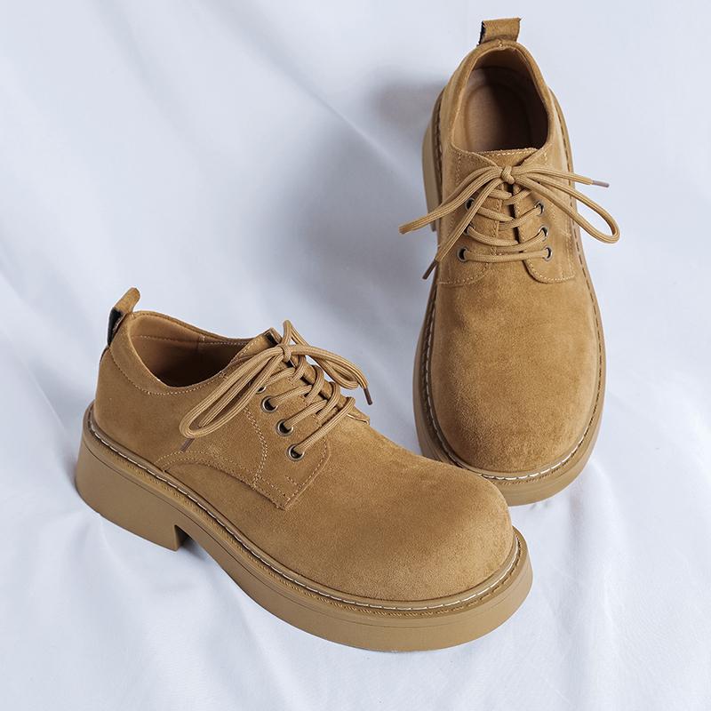 

Кожаная обувь для мужчин Натуральная кожа Обувь больших размеров Высококачественная дизайнерская формальная обувь Повседневная обувь Модная деловая 46 бежевый