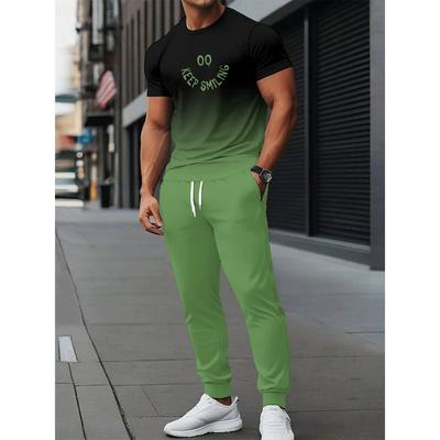 2026 Summer Men's Suit with 3D Printed Pattern Breathable Lightweight Comfortable Fashionable and Outdoor Style Men's Clothing