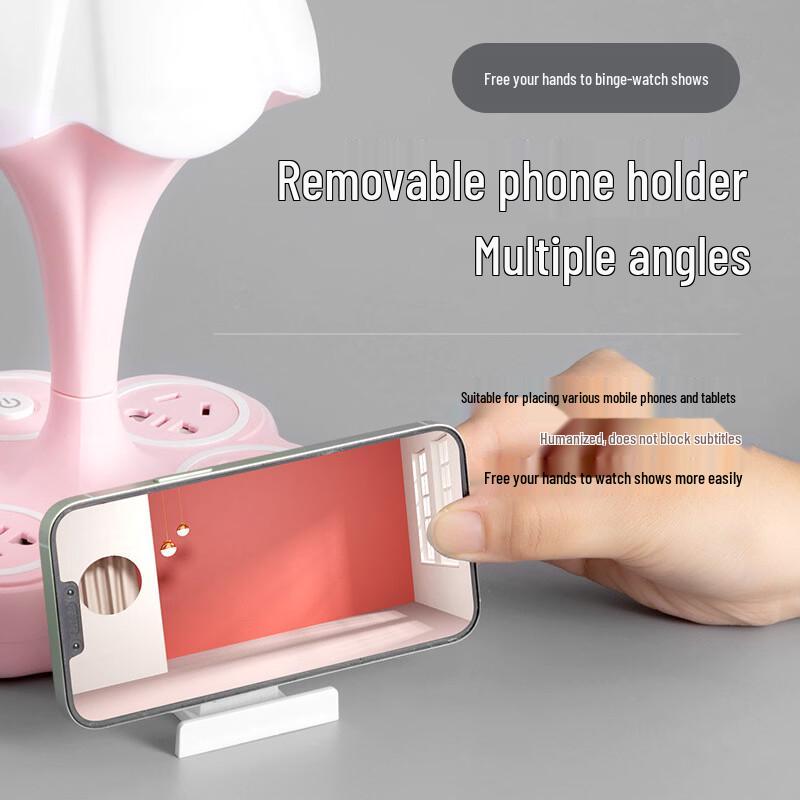 Oeny Dimmable Desk Lamp with Power Outlet and USB