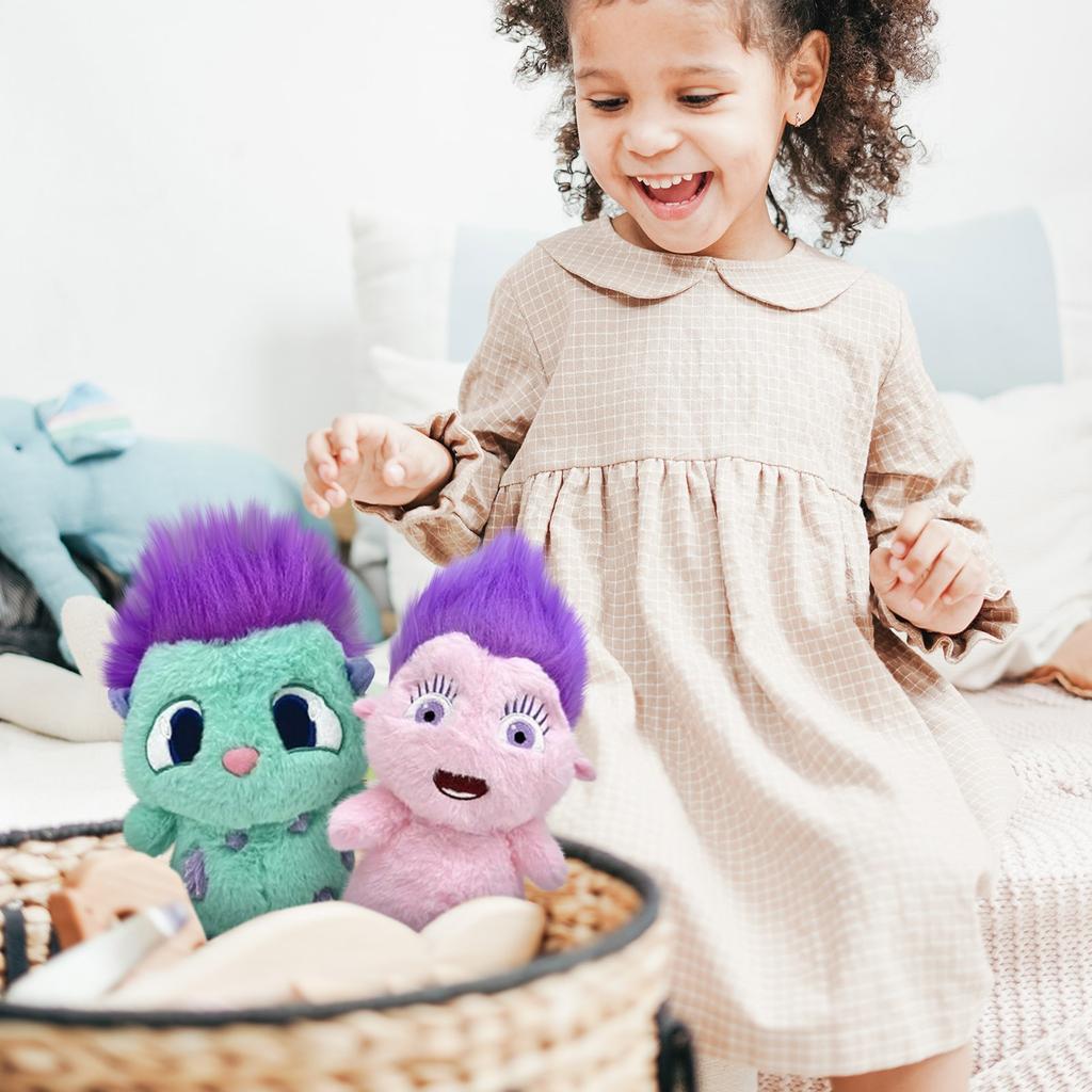 2pcs Stuffed Spirit Animal Toy Collectible Kawaii Plushies Doll Unique Gift For Boys And Girls