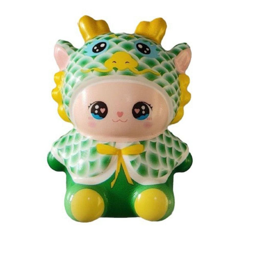 

Игрушка-антистресс «Медленное восстановление» Дракон Мультяшное животное Дракон Игрушка для сжимания Детский праздничный подарок зелёный