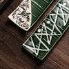 Japanese style sushi plate Flat sash board Salmon rectangular plate Japanese tableware Sushi Tools sushi maker rice mold