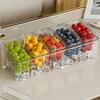Taco Bar Serving Set for Party Ice Chilled Condiment Caddy Organizer for 5 Removable Compartments Garnish Serving Tray Platter for Picnic Camping