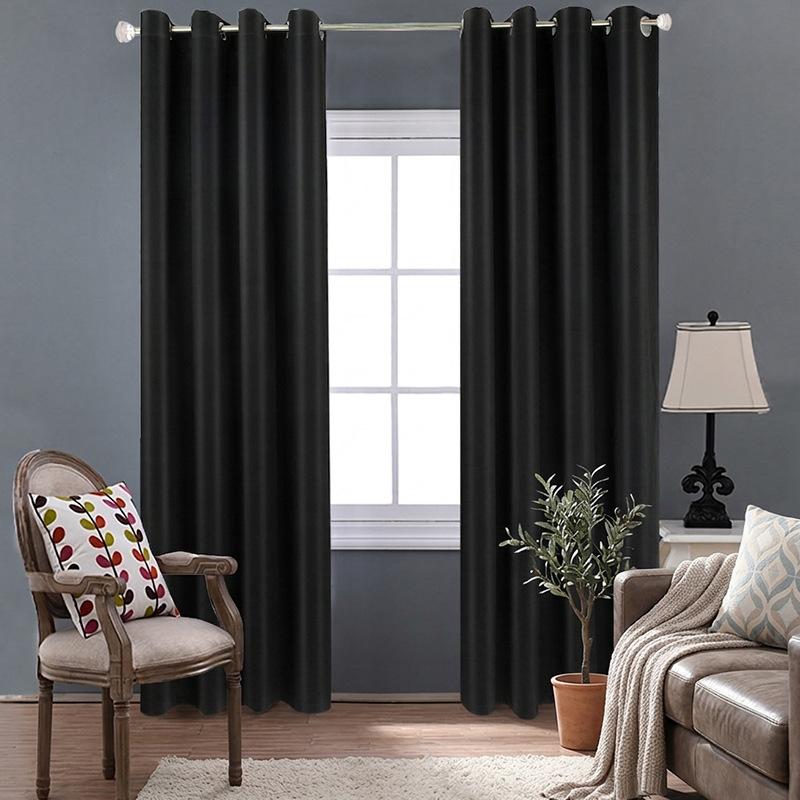 Blackout Curtains for Bedroom Living Room – Simple Solid Color, Light Luxury, Double-Sided High Precision Fabric, UV Protection for Home & Hotel