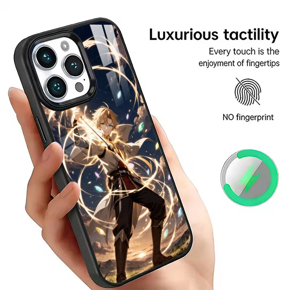 

Mushoku Tensei Jobless Reincarnation Phone Case Magnetic with Magsafe Wireless Charging For iPhone17,16,15,14,13,12,11 Plus,Pro iPhone15PRO