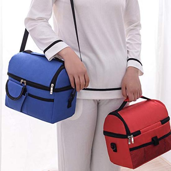 Cooler Box 8L Thermal Bag Cold Storage Lightweight Lunch Box Insulated Bag Cooler Bag Ice Cooler Foldable Outdoor Picnic Camping BBQ Fishing Women Men