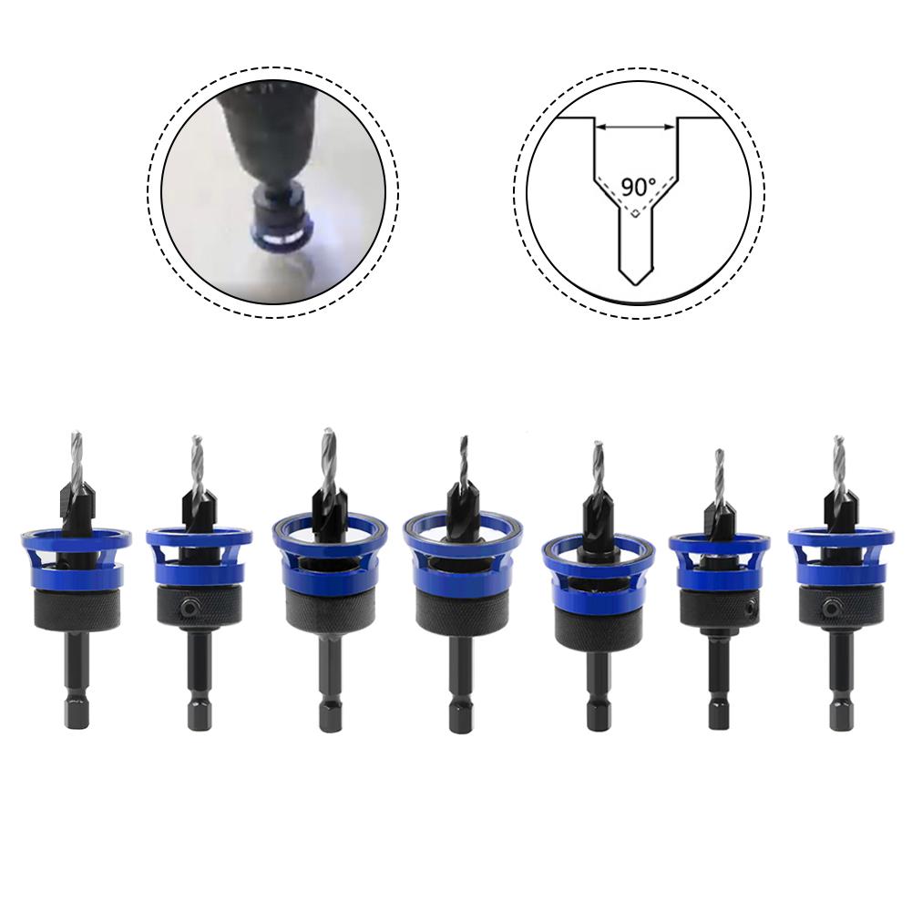 Handmade Drawers Countersink Drill Anti Kickback Drill Bit Router Bit Router Bit Anti Kickback Design Carpentry Tool