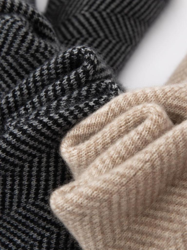 Women's Cashmere Hooded Pullover - Loose, Versatile Knit Zipper Hoodie for Autumn/Winter Casual Wear