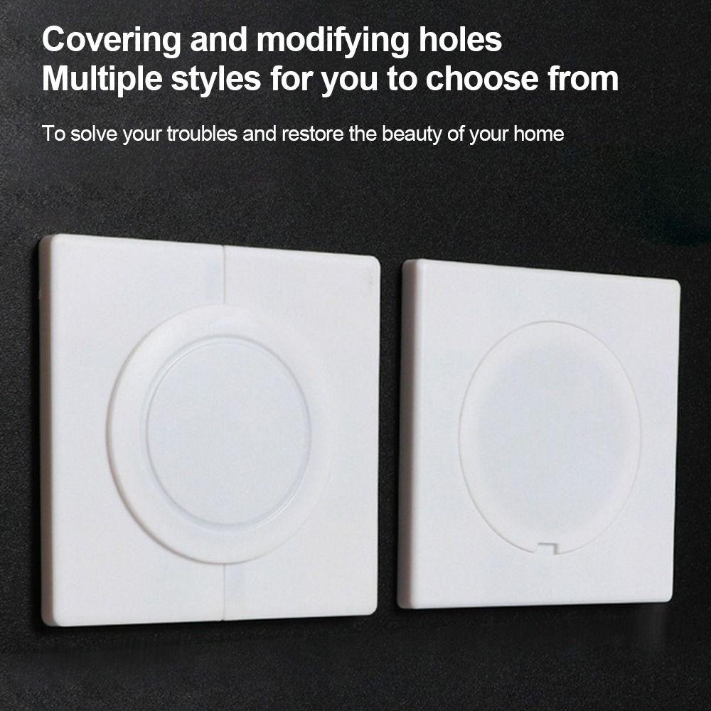 Easy Install Air-conditioning Dust Plug 86Type Hole Cap Portable Wall Hole Cover  Wall Decoration