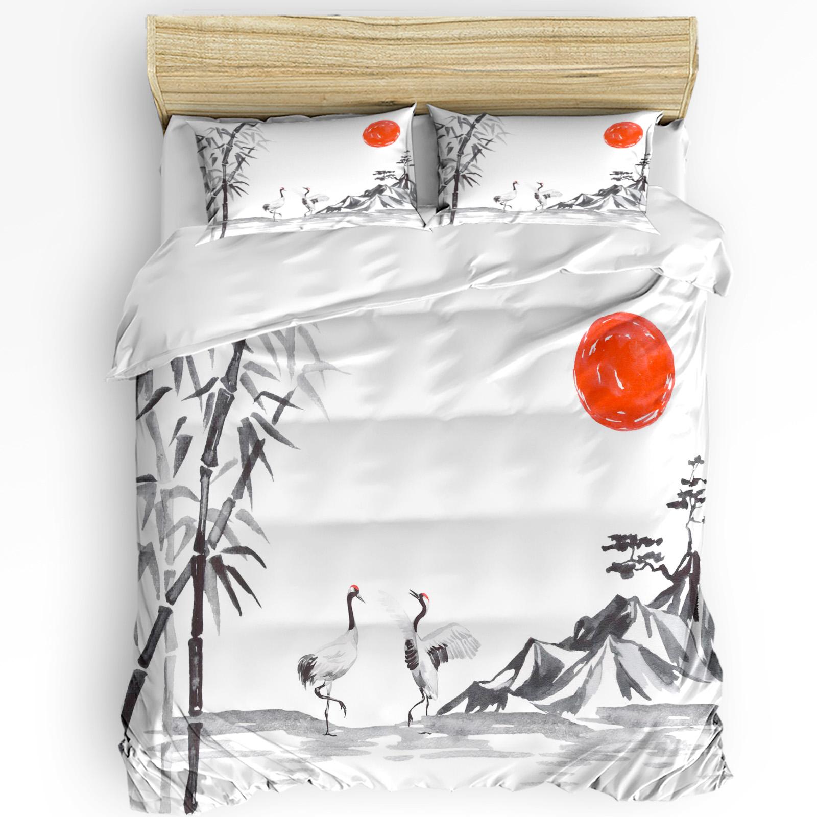 

Комплект постельного белья из 3 предметов: зимний снег, горы, утренний пейзаж, дом, пододеяльник, наволочка, для мальчика, ребенка-подростка, девочки, комплект постельного белья EU single(135x200cm)