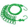 Portable Retractable Clothesline with Anti-Slip Clips for Indoor/Outdoor Use