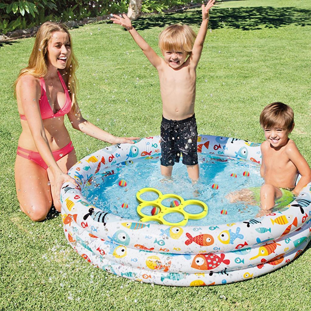 EVA Floating Throwing Toys Kids Summer Swimming Pool Floaties Accessories Children Foam Balls Toy Water Throw Circles Games