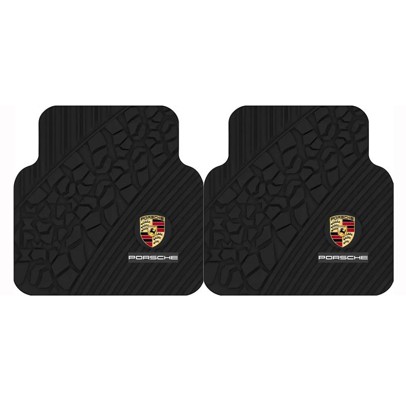 Autovloermatten voor en achter, beschermkussen voor de vloer van Porsche 911 718 Cayenne Cayman Panamera Macan Taycan Boxster