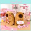 Cupid Capybara Plush Stuffed Toy Animal Doll Couple Keychain Birthday Gifts