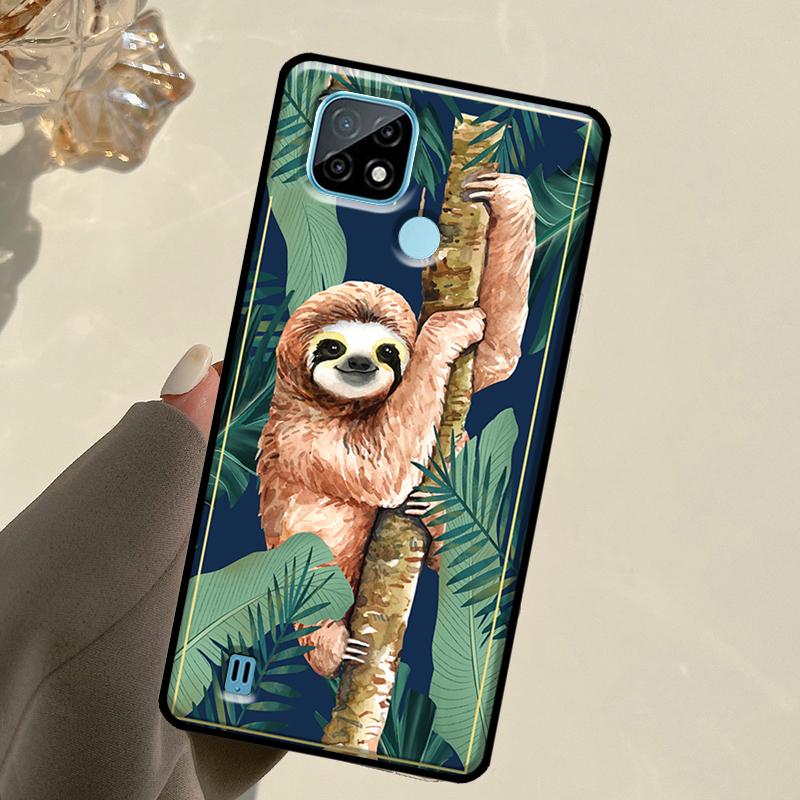 Sloth For Realme 14 Pro Plus 10 11 12 13 GT 6 6T 5 GT7 Pro C61 C55 C53 C51 C21Y C25S C67 C75 Case