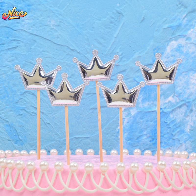 5Pcs/Lot Cake Topper Creative For Baby Shower Birthday Party Wedding Celebration Cake Decoration Star Heart Cupcake Insert