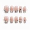 Eunice Mula Handmade Nail Tips Nude Pink Silver Cubic Pearl Nail Tips Summer Syrup Nail Tips S09 1 Pcs Nude Pink S