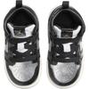 Air Jordan 1 Mid SE TD Black Metallic Silver Baby Sneakers Sail Metallic-Gold FZ3939-001